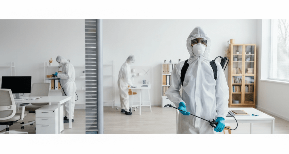 Cockroach control before and after